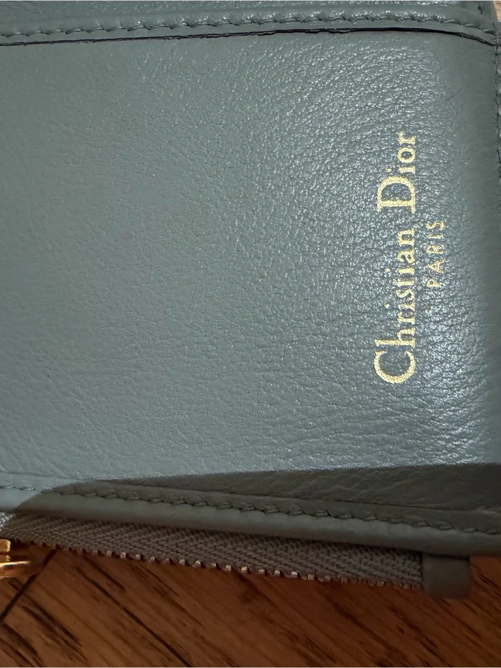 Dior Oblique Jacquard Card Holder in Grey with Gold 'D' Charm